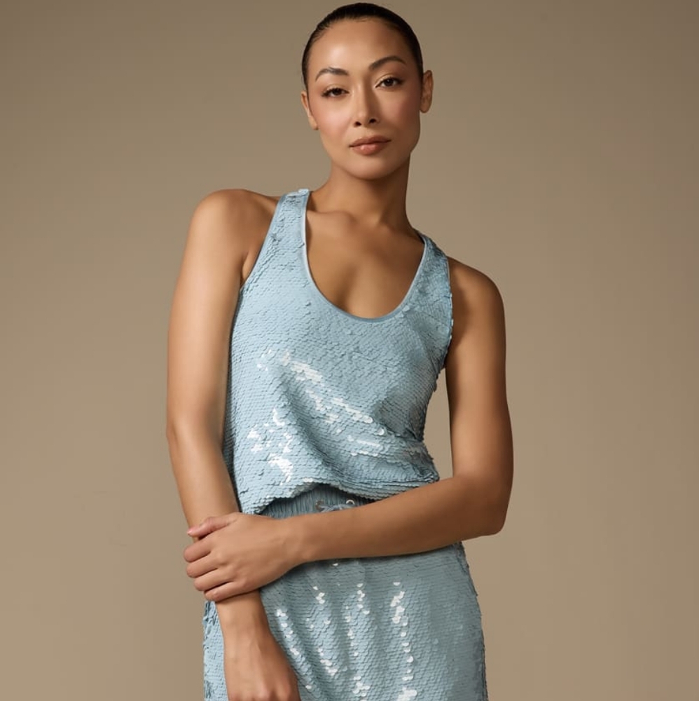 Cinq à Sept "Esti" Sequin top - Holiday Fashion